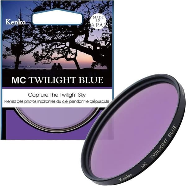 Filtr med effekt - Kenko - MC Twilight Blue - 82mm - Multilager optisk behandling - Nattfotografi