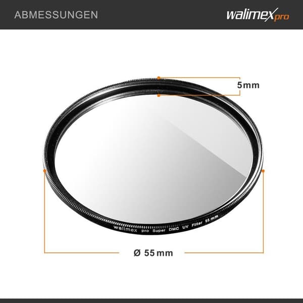 UV-filter - Walimex pro - Slim Sup - UV-skydd - Nano-beläggning - 16 gånger behandlad