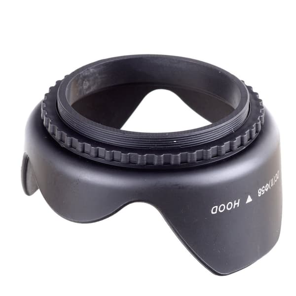 58 mm motljusskydd / flower lens hood