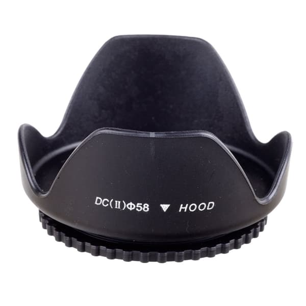 58 mm motljusskydd / flower lens hood