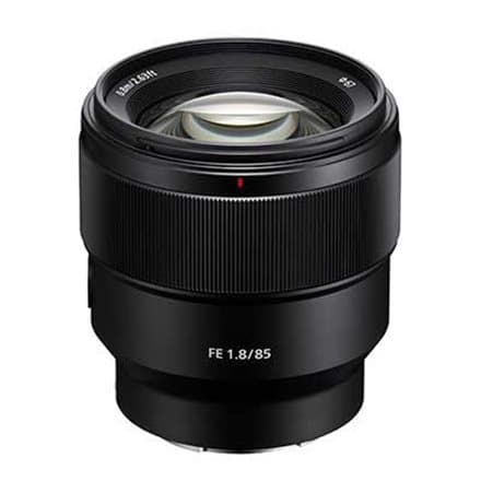 Sony FE 85mm f/1.8 lens Sort