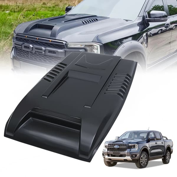 Bonnet Scoop -kansipeite, helppo asentaa, kestävä ABS-materiaali,musta