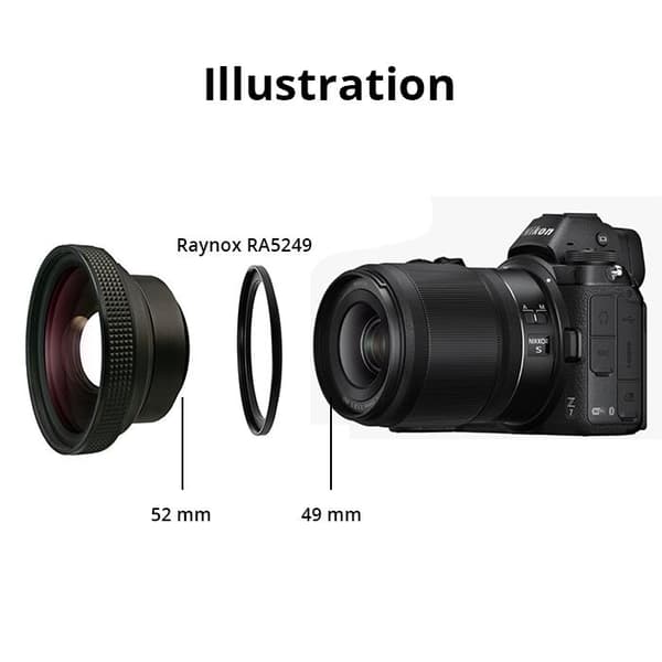 Stepring 52 till 49 mm, Raynox RA5249