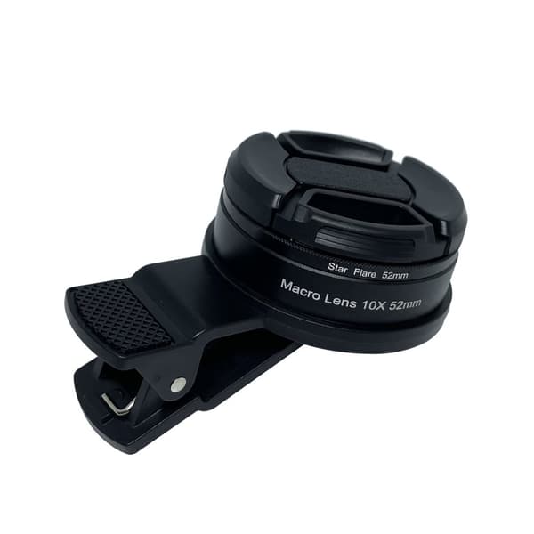 INF 3 i 1 52 mm 10X makroobjektiv med stjernefilter