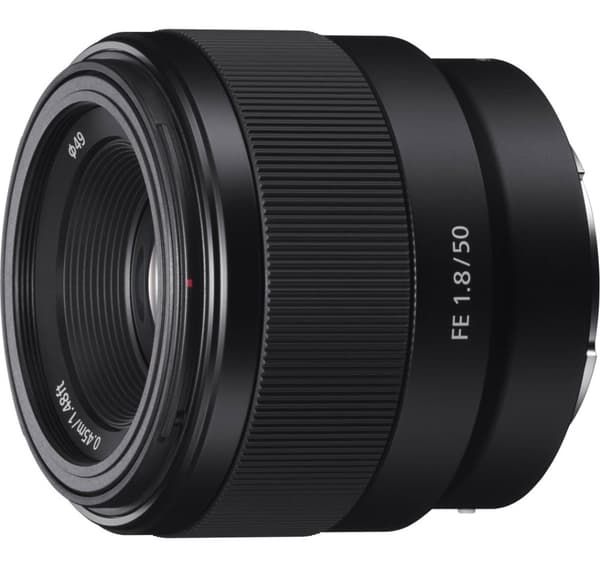Sony FE 50mm f/1.8 objektiv Sort