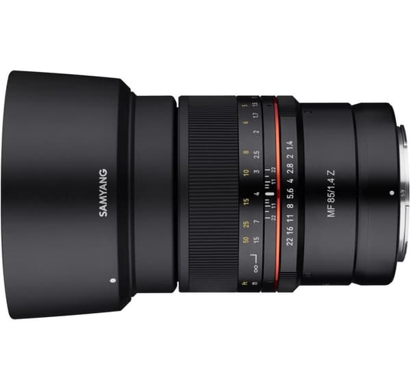 Samyang MF 85mm f/1.4 Z lens for Nikon Sort