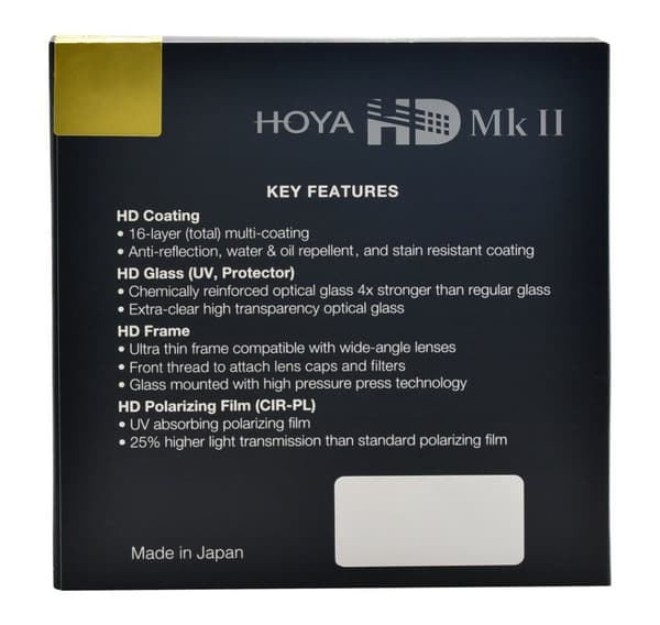 Hoya filter cirkulär polarisation HD Mk II 52mm