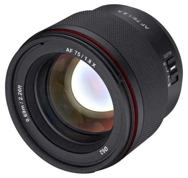 Samyang AF 75mm f/1.8 objektiv til Fujifilm