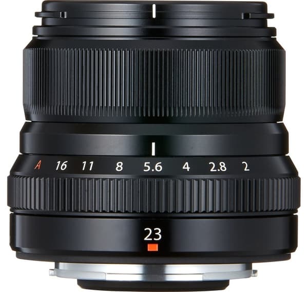 Fujinon XF 23mm f/2.0 R WR objektiv, svart