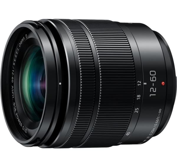 Panasonic Lumix G Vario 12-60 mm f/3.5-5.6 Power OIS-objektiv, svart