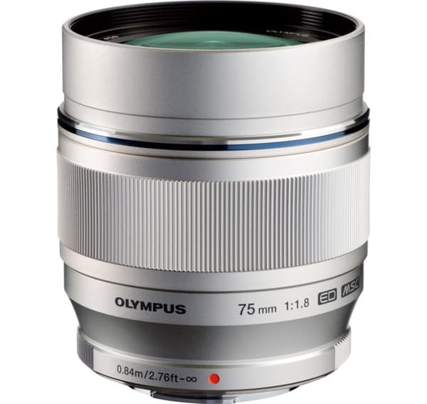M.Zuiko Digital ED 75mm f/1.8, silver