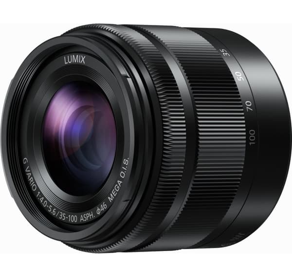 Panasonic Lumix G Vario 35-100mm f/4.0-5.6 ASPH MEGA OIS, svart