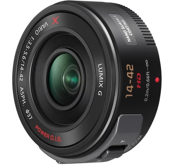 Panasonic Lumix GX Vario PZ 14-42mm f/3.5-5.6 ASPH. Power OIS-objektiv, svart