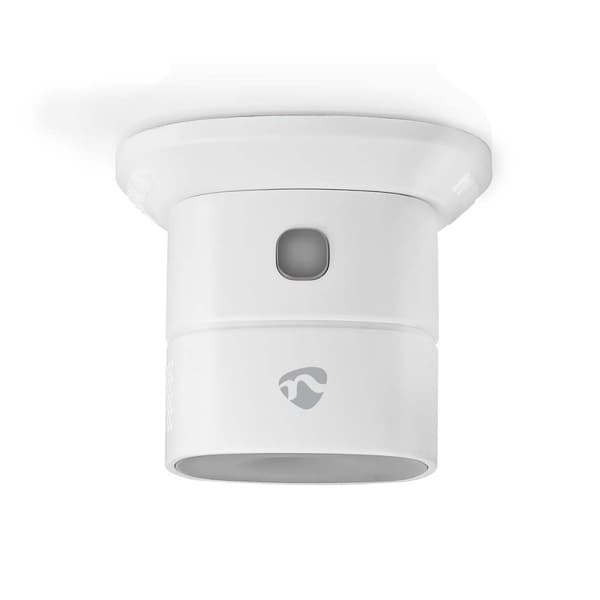 SmartLife CO Detektor | Zigbee 3.0 | Batteri drevet | Sensorlivssyklus: 10 år | EN 50291 | Android™ / IOS | Med test knapp | 85 dB | Hvit