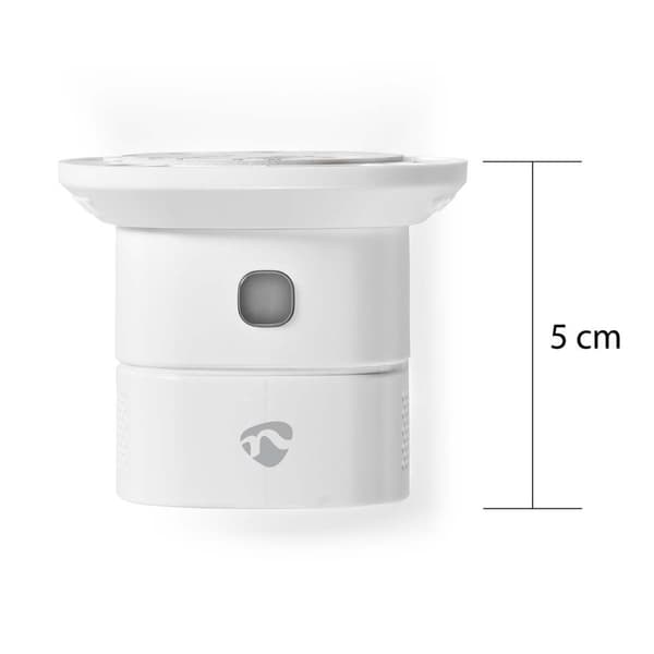 SmartLife CO Detektor | Zigbee 3.0 | Batteri drevet | Sensorlivssyklus: 10 år | EN 50291 | Android™ / IOS | Med test knapp | 85 dB | Hvit