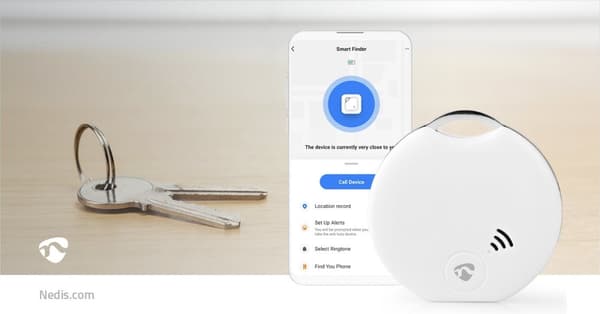 SmartLife Nyckelfinnare | Batteridriven | 1x CR2032 | batterier medföljer | Bluetooth® verision: 4.0 | Batterilängd upp till: 1 år | Vit | 1 st.