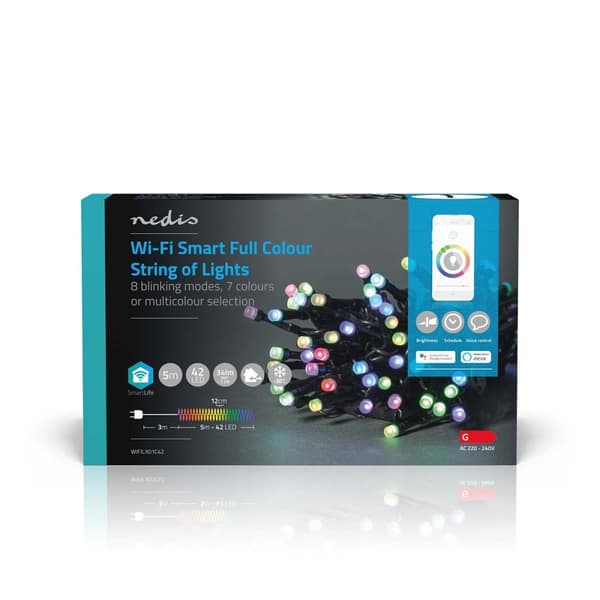 SmartLife jluelys | Snor | Wi-Fi | RGB | 42 LED's | 5.00 m | Android™ / IOS