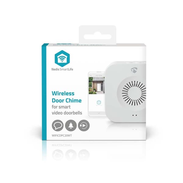 SmartLife Soittokello | 433 MHz | Tarvikkeet tuotteelle: WIFICDP10GY / WIFICDP30WT / WIFICDP40CWT | Akkukäyttöinen / USB Virta | 4 ääntä | 4.5 V DC /