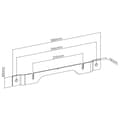 Miniatyrbilde 5 av 6: Soundbar Mount | Kompatibel med: Sonos® Ray™ | Vegg | 2 kg | Fort | ABS / Stål | Sort