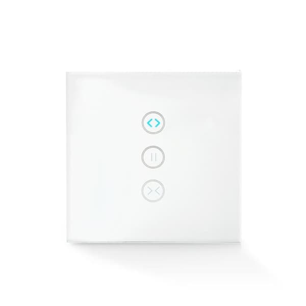 SmartLife Vægkontakt | Wi-Fi | Gardin / Lukker / Solskærm | Vægbeslag | 300 W | Android™ / IOS | Glas | Hvid