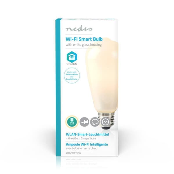 SmartLife LED vintage lampa | Wi-Fi | E27 | 500 lm | 5 W | Varm Vit | 2700 K | Glas | Android™ / IOS | ST64 | 1 st.