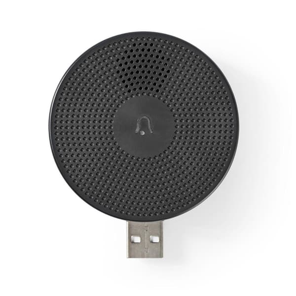 SmartLife-Klokke | Wi-Fi | Tilbehør til: WIFICDP10GY | USB-Strøm | 4 Lyder | 5 V DC | Justerbar volum | Sort