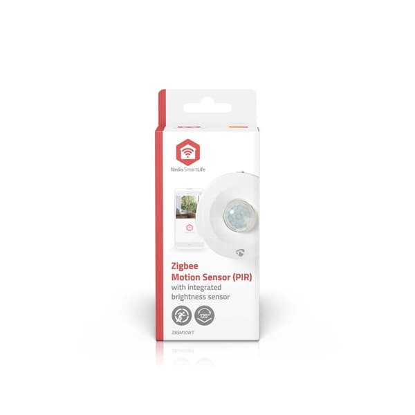 SmartLife Bevægelses Sensor | Zigbee 3.0 | Batteri | IP20 | Detektorvinkel: 120 ° | Detektorområde: 5 m | Maks. batteritid: 12 Måned | Hvid