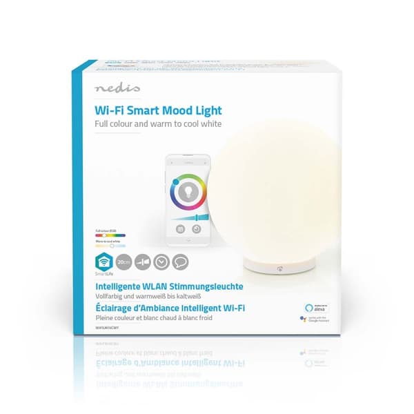 SmartLife stämningslampa | Wi-Fi | Rund | | 360 lm | RGB / Varm till cool vit | 2700 - 6500 K | 5 W | Glas | 1 st.