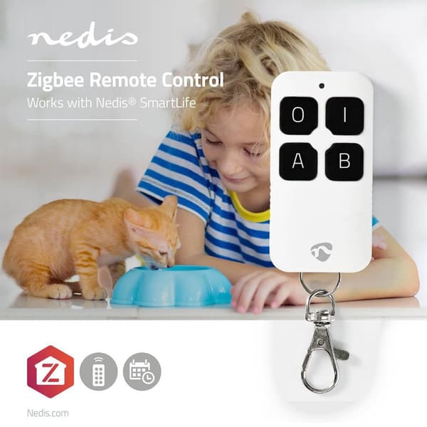 SmartLife Fjernbetjening | Zigbee 3.0 | Antal knapper: 4 | Android™ / IOS | Hvid