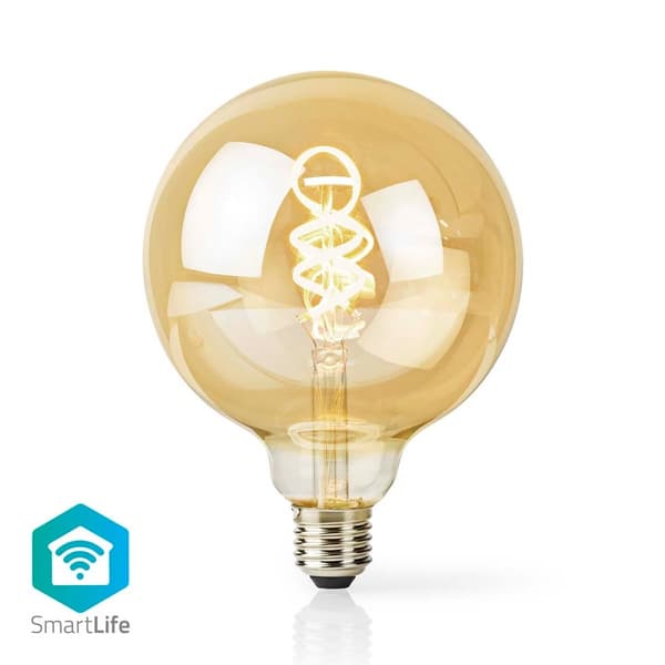 SmartLife LED vintage lampa | Wi-Fi | E27 | 360 lm | 4.9 W | Varm till cool vit | 1800 - 6500 K | Glas | Android™ / IOS | Globe | 1 st.