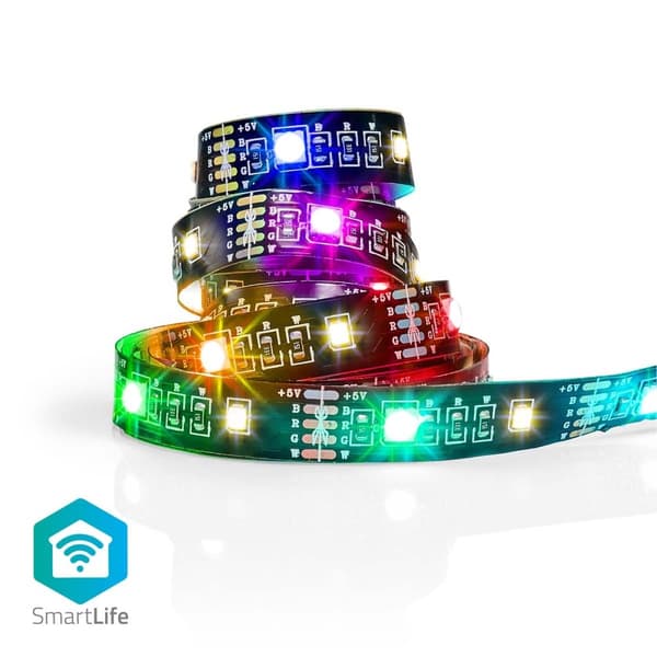 SmartLife LED-Remsa | Bluetooth® | RGB / Varm Vit | SMD | 2.00 m | IP20 | 2700 K | 380 lm | Android™ / IOS