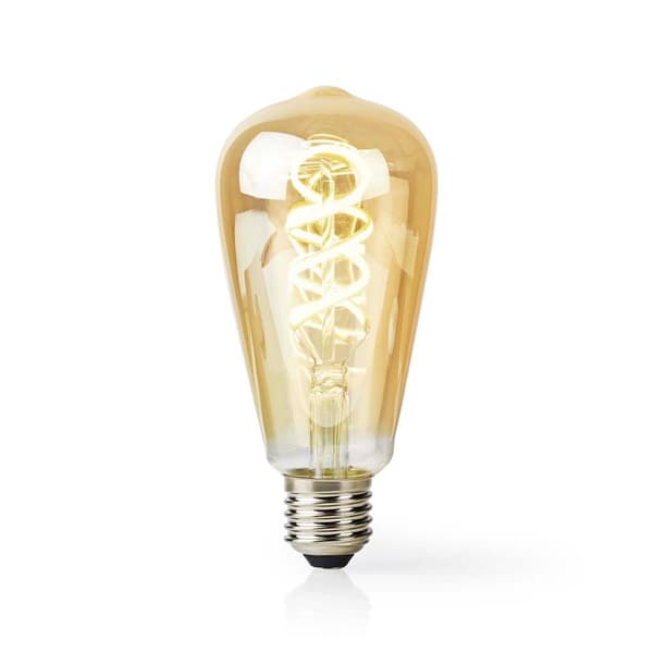 SmartLife LED vintage lampa | Wi-Fi | E27 | 360 lm | 4.9 W | Varm till cool vit | 1800 - 6500 K | Glas | Android™ / IOS | ST64 | 1 st.