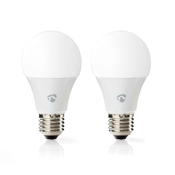 SmartLife Full Färg Glödlampa | Wi-Fi | E27 | 806 lm | 9 W | RGB / Varm till cool vit | 2700 - 6500 K | Android™ / IOS | Glödlampa | 2 st.