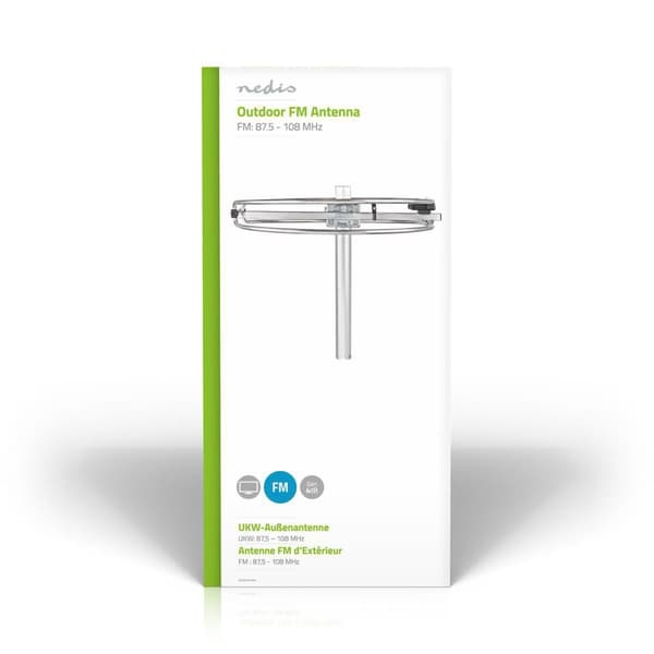 utendørs antenne | Mottaksområde: 0-15 km | Forsterkning: 4 dB | Aluminium