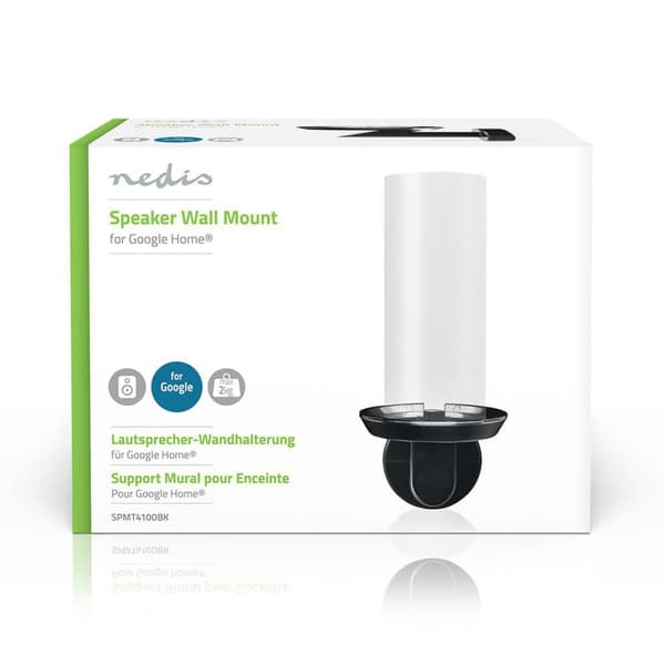 Högtalar Fäste | Kompatibel med: Google Home® | Vägg | 2 kg | Fast | Metall / Stål | Svart