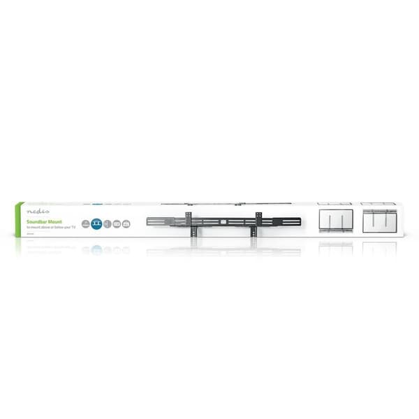Soundbar Mount | Kompatibel med: Universell | Festet til TV-en | 10 kg | Dybde justering | Stål | Sort