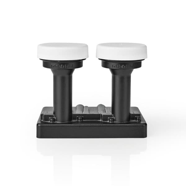 LNB | Twin Monoblock 6.0° | Udgangsforbindelse: 2x F-Connector | Støjfigurinterval: 0.85 dB | Konverteringsydelse: 52 - 67 dB | Sort | Egnet til: Astr