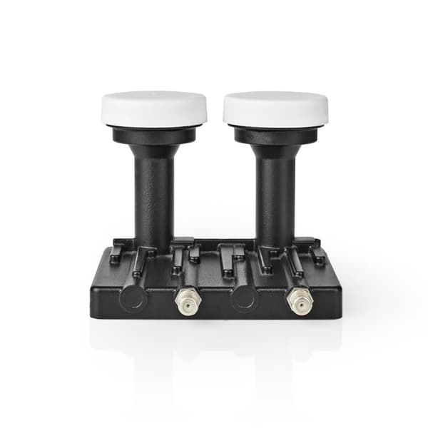 LNB | Twin Monoblock 6.0° | Udgangsforbindelse: 2x F-Connector | Støjfigurinterval: 0.85 dB | Konverteringsydelse: 52 - 67 dB | Sort | Egnet til: Astr