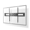 Miniatyrbillede 1 af 6: Fast TV Vægbeslag | 60-100 " | Maksimal vægt: 75 kg | Minimum vægafstand: 30.5 mm | Metal / Stål | Sort