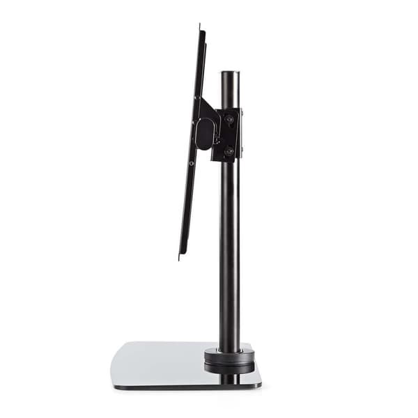 Full Motion TV Stand | 32-65 " | Maximum skjerm vekt: 45 kg | Tiltbar | Roterbar | Justerbare forhåndsfikserte høyder | Glass / Stål | Sort