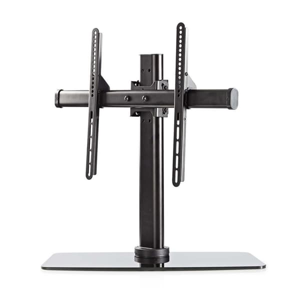 Full Motion TV Stand | 32-65 " | Maximum skjerm vekt: 45 kg | Tiltbar | Roterbar | Justerbare forhåndsfikserte høyder | Glass / Stål | Sort
