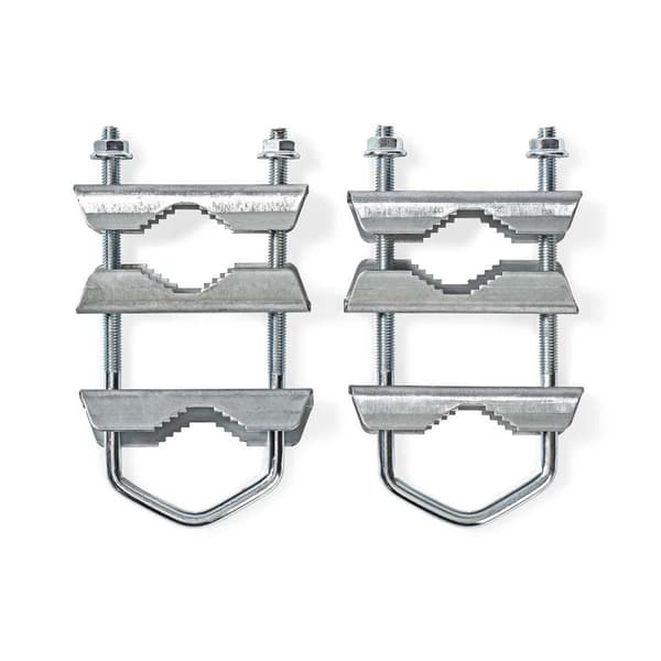 Satellitt Mast Clamp | Diameter rekkevidde: 40 - 60 mm | Stål | Sølv