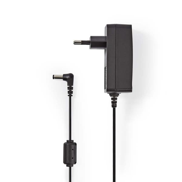 CCTV Power Adapter | 2.0 A | 12 V DC | 5.5 x 2.1 mm Han | Hann | 1.50 m | Sort Sort
