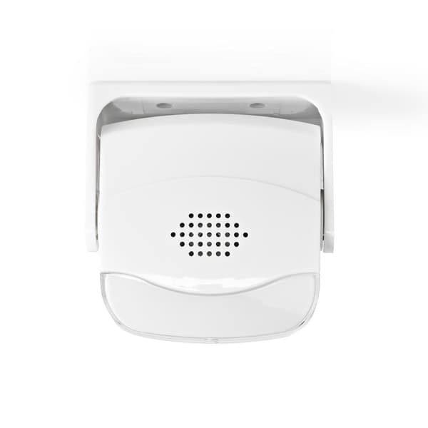 Bevegelsesdetektor Alarm | Batteri drevet | 3x AAA/LR03 | 80 dB | Detektorrekkevidde: 1.10 m | Detektorvinkel: 10 ° | Tak / Vegg | Hvit