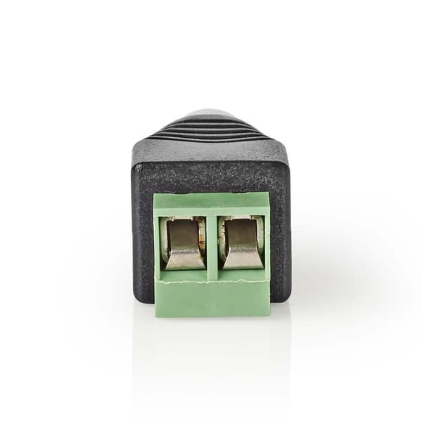 CCTV Security Connector | 2-veis terminalblokk | DIN Hun | Hunn | Grøn / Sort