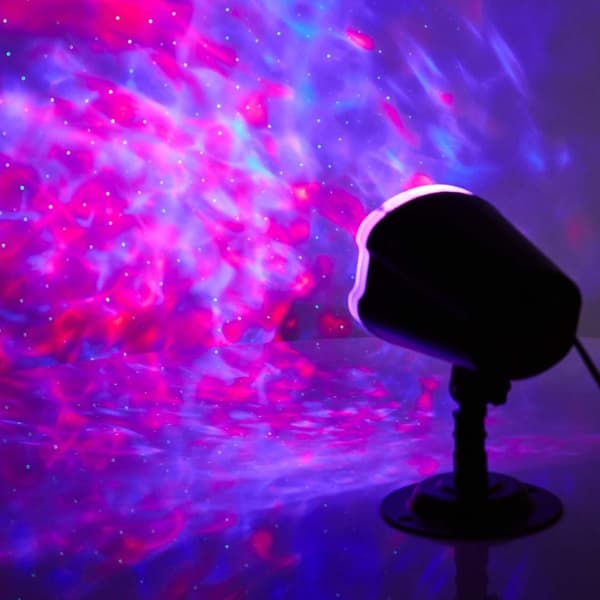 Dekorativt Ljus | LED- och laserprojektor | Färgglada lysdioder och grön laser | Inomhus eller Utomhus | Fjärrkontroll