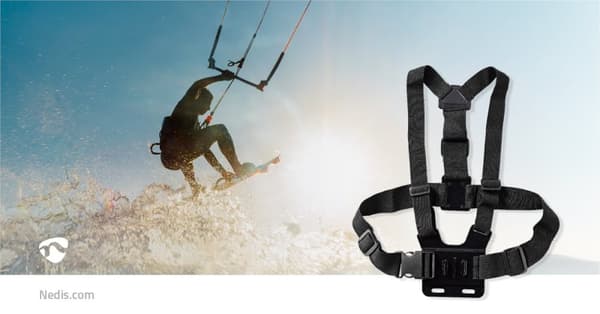 Action Cam Mount | Bryst | Sort