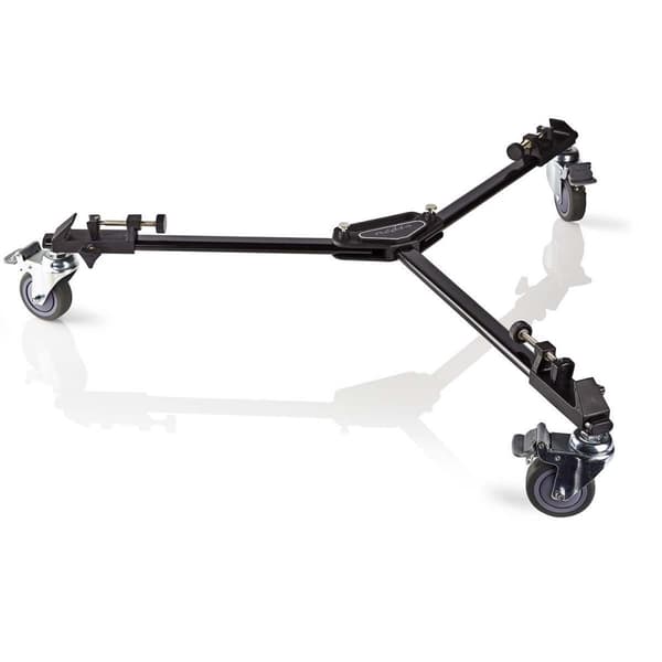 tripod Dolly | Maksimal lastekapasitet: 20.0 kg | Tripod diameter område: 29.0 mm | Reiseveske inkludert | Benlås | Aluminium | Sort