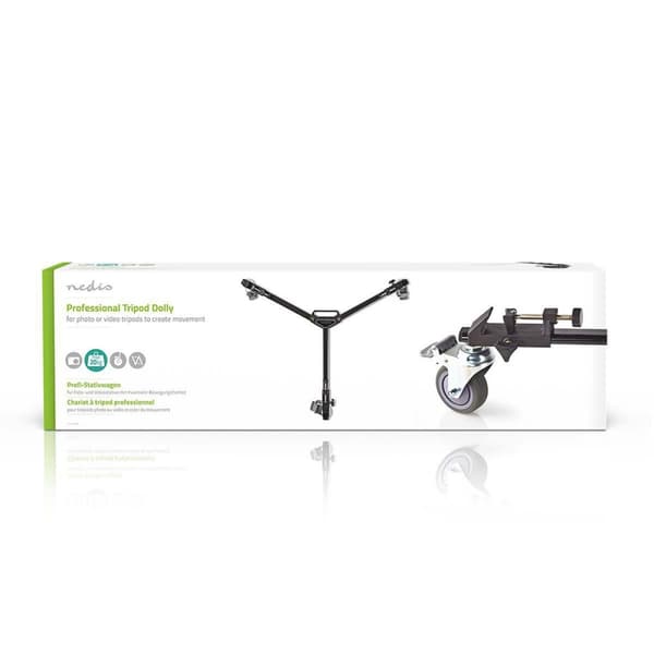 tripod Dolly | Maksimal lastekapasitet: 20.0 kg | Tripod diameter område: 29.0 mm | Reiseveske inkludert | Benlås | Aluminium | Sort