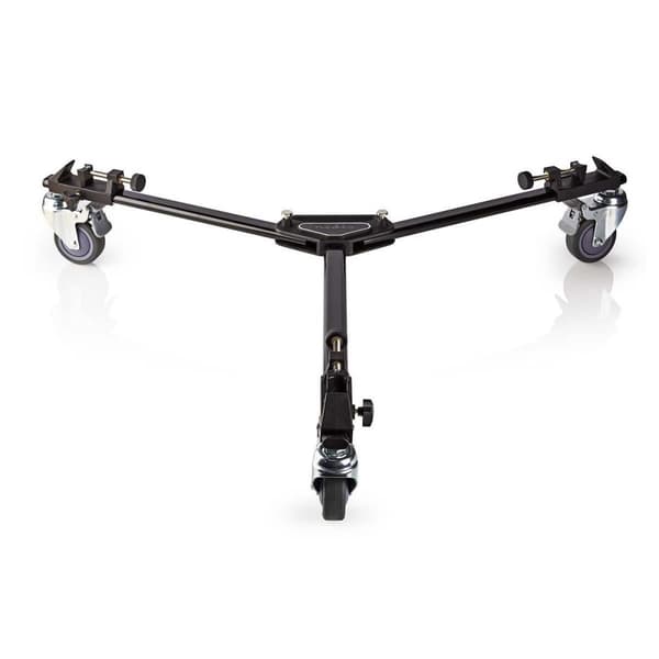 tripod Dolly | Maksimal lastekapasitet: 20.0 kg | Tripod diameter område: 29.0 mm | Reiseveske inkludert | Benlås | Aluminium | Sort